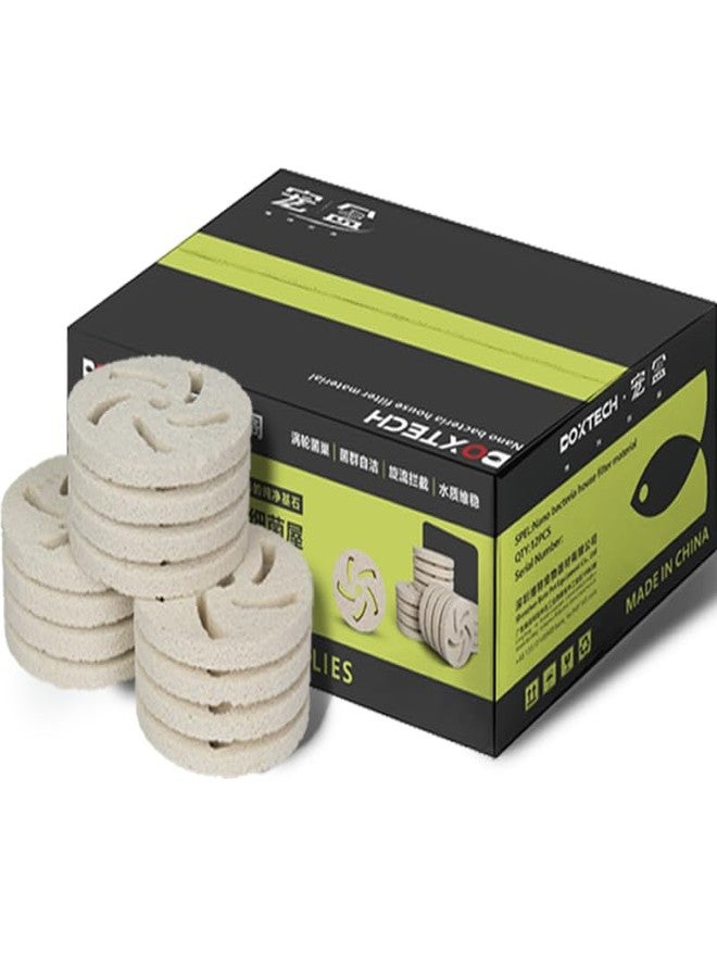 UPETTOOLS Ceramic Bio Media Blocks - Decorative & Functional Aquarium & Koi Pond Filter Media for Biological Filtration（12pcs） - Image 1